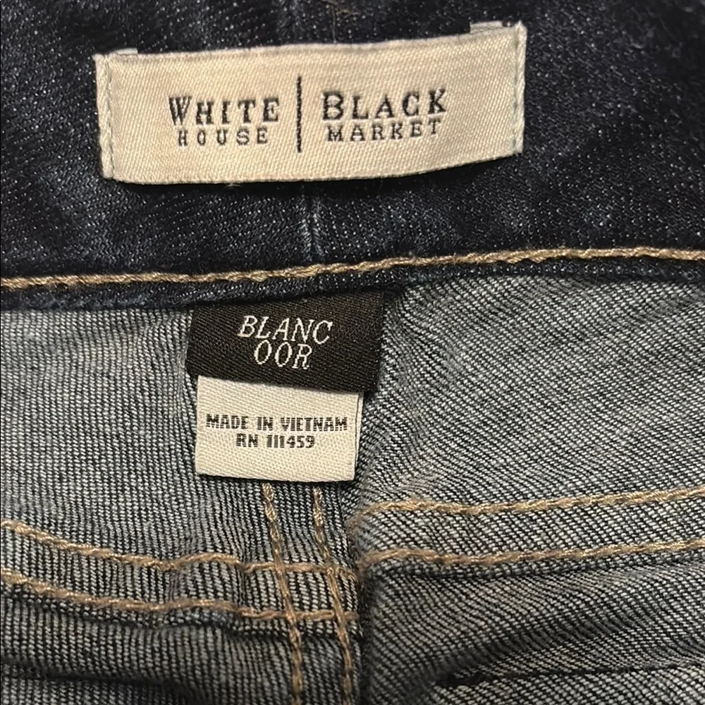 New WHBM Women's Dark Blue wide leg Jeans 00 - Picture 6 of 9